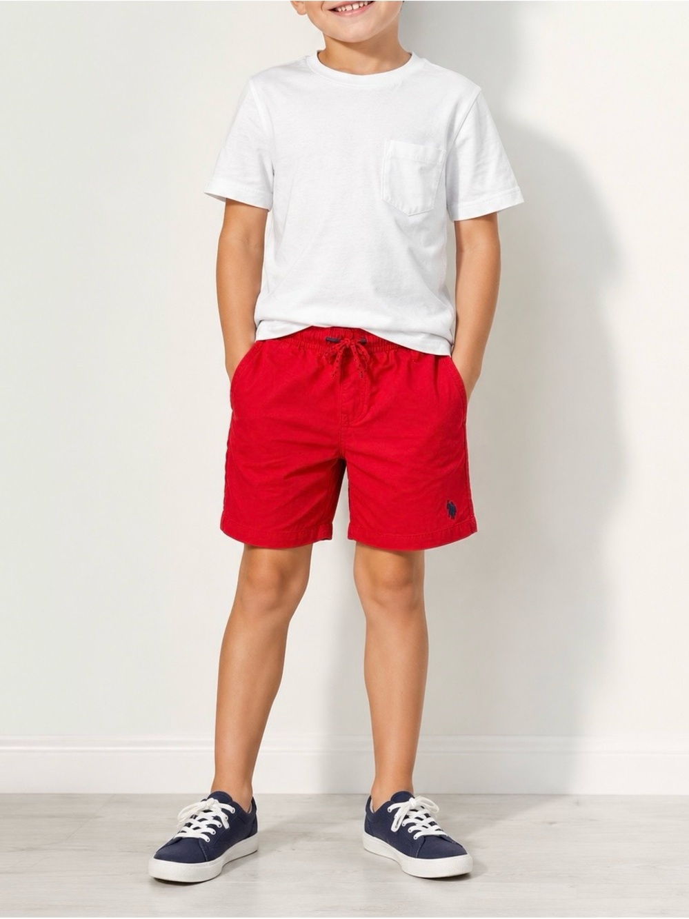 U.S. Polo Assn. Boys Red Casual Shorts